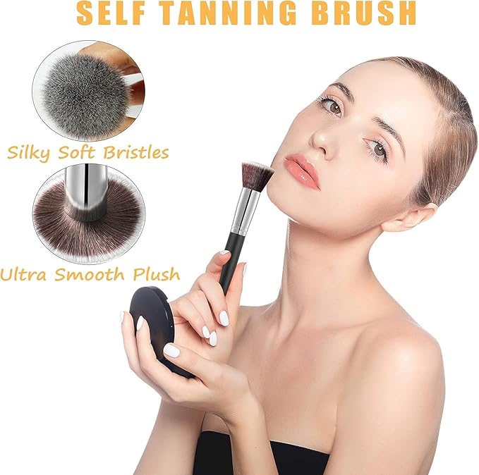 5 Pack Self Tanning Mitt Applicator Kit, Self Tan Glove, Face Tan Mitt, Back Lotion Applicator, Exfoliating Glove, Tanning Brush for Tanner Fake Bake