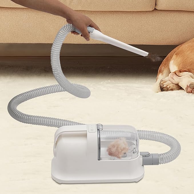 Pet Grooming Clippers Kit, Pet Grooming Vacuum with Accessory Storage Bag, Pet Grooming Complete Set for Shedding, 11800pa Pet Hair Cat Razor Claw Fur Trimmer for Dogs and Other Small Pet at Home