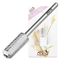PANA 3/32" Small Smooth Round Top Safety Carbide Nail Drill Bit for Gel Polish & Acrylic Removal Nail Salon Manicure Pedicure Electric File Tools (Small Barrel - Silver, Coarse)