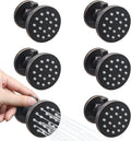 Solid Brass Shower Body Spray Jets with On Off Switch Oil Rubbed Bronze Round Shower Body Sprayer Massage Spa Wall Side Jet, Flow Can Be Controlled, Showerhead Can Swivel, 6 Pcs