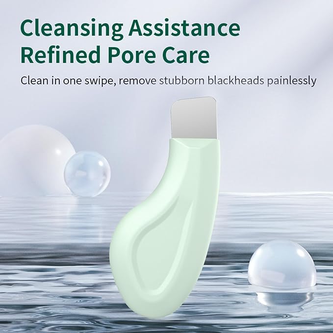 Silicone Nose Blackhead Remover/Face Spatula for Deep Cleaning Black Head Removal.Mild and Safe Skin Scrubber for Remove Facial and Nose Ehead（Green）