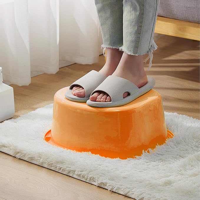 AXLOFO® Foot Soaking Bath Basin, Large Plastic Foot Soaking Tub, Feet Massage Feet Bath Bucket, Great for Getting The Dead/Old Skin Off Your Foots (orangebasin)