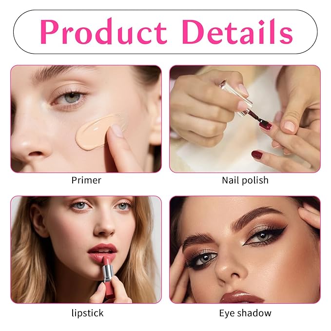 2 PCS Makeup Mixing Palette, Makeup Mixing Tray Acrylic Clear Foundation Palettes Nail Art Manicure Palettes Eyeshadow Make up Hand Palette for Beauty Salon Color Cream Mixings Foundation