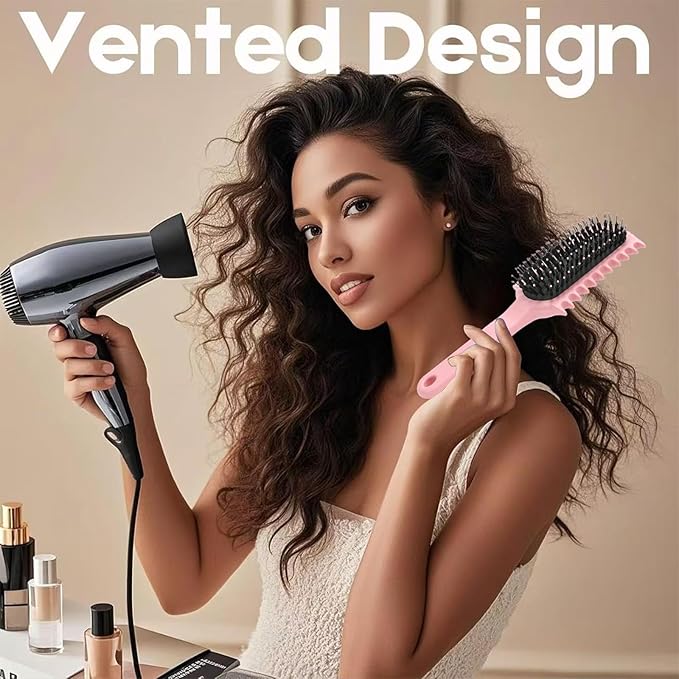 Curly Hair Brush, Volume Curl Defining Brush for Detangling Shaping and Styling Women's Curls, Reduce Pulling (Purple)