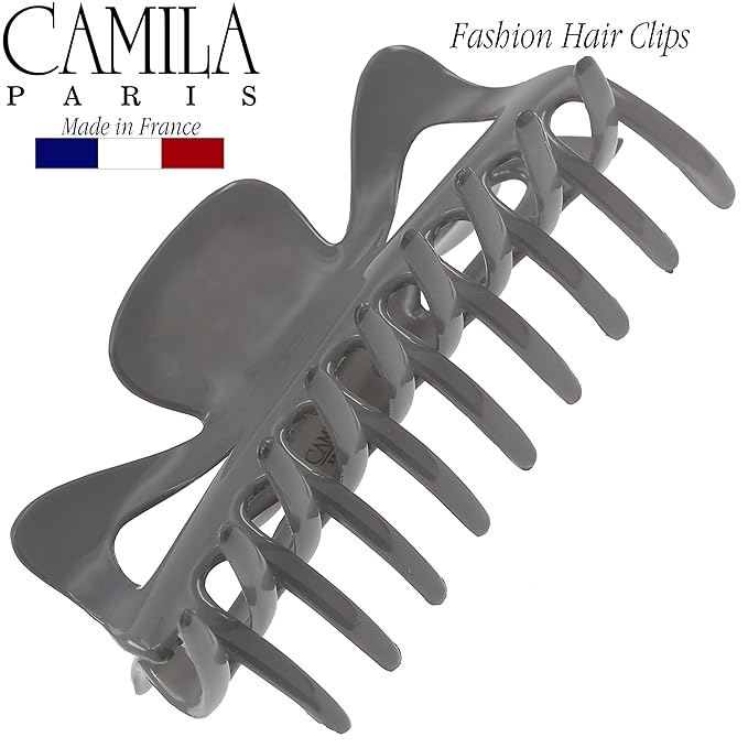 Camila Paris CP3505 French Large Hair Clips for Women Thick Hair for Long Curly Wavy Hair, Girls Hair Claw Clip, Durable Styling Big Claw Clip for Thick Hair, Strong Hold No Slip Grip, Made in France