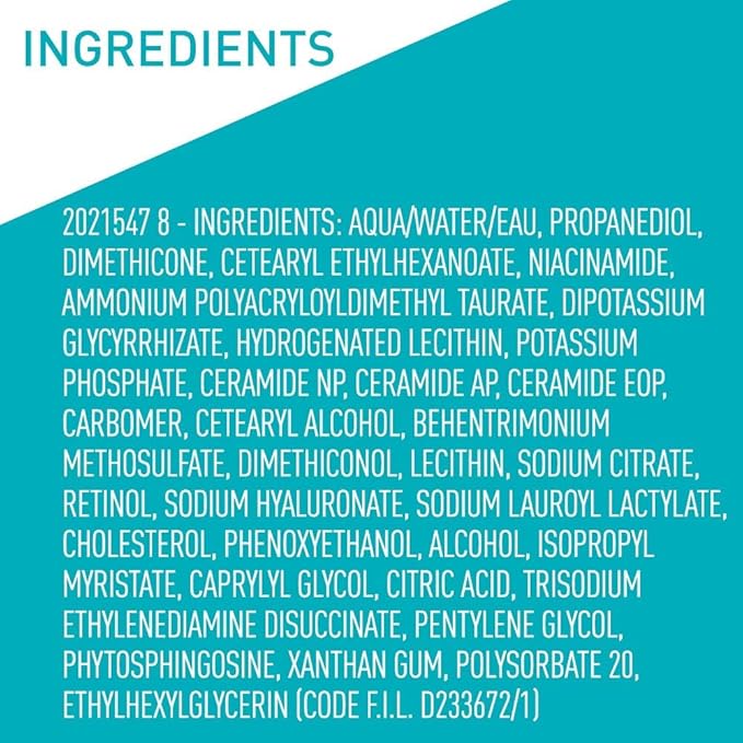 CeraVe Resurfacing Retinol Serum For Post Acne Marks, Formulated With Licorice Root Extract & Niacinamide, Brightening Serum & Pore Minimizer For Face, Post Acne Skin Barrier Repair, Non-Comedogenic