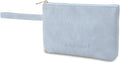 RIGHT AWAY Makeup Bag Travel Cosmetic Bag,Portable Make up Organizer With Handle,Small purse pouches Cell Phone Purse with Compartments for Women Girls（Blue）