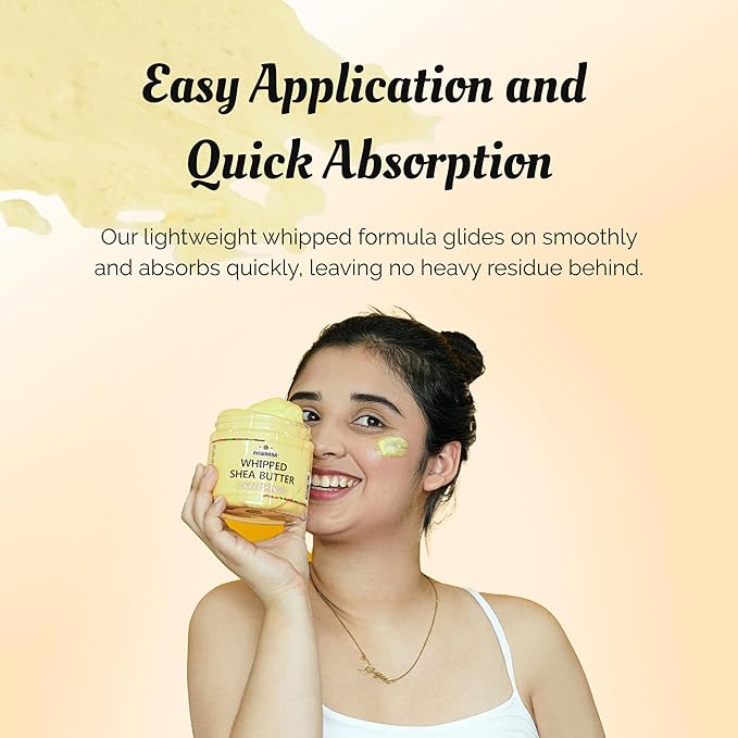 AKWAABA Whipped Shea Butter (Honey Peach) – Nourishes & Moisturizes | Made with Shea Butter | No Dyes & Parabens | 12 oz / 340 g