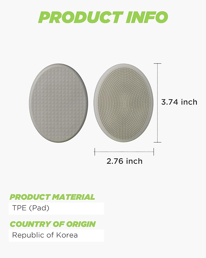 Lotion Applicator Refill Replacement Pads - Lotion, Cream & Ointment Applicator for Hard-to-Reach Areas, Easy-to-Clean, Includes 2 Types of Pads