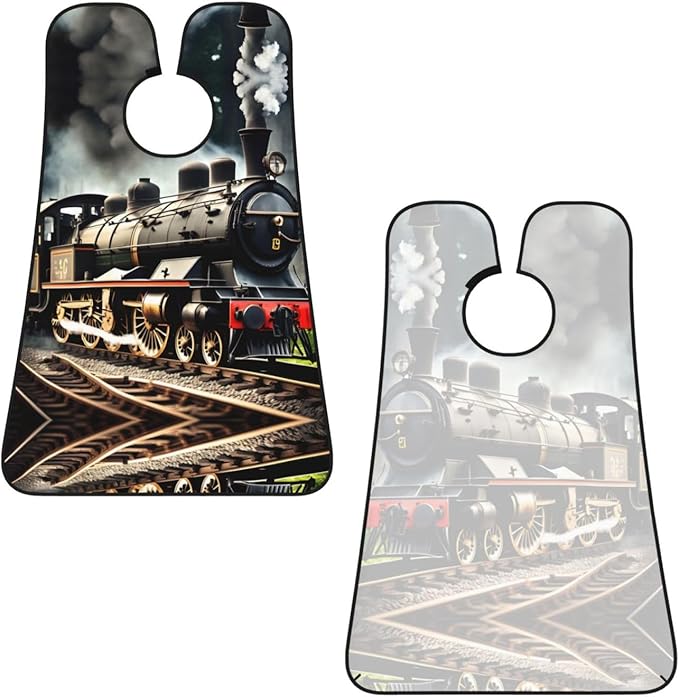 Colorful Giraffe Fans Lovers Print Beard Bib Shaving Apron, Beard Hair Trimming Cape Gift For Dad