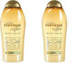 OGX Smoothing + Coconut Coffee Body Cream 19.5 oz,(Pack of 2)