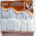Annie Pillow Soft Rollers, 10 Count, White, No Pins or Clips Needed, Soft Satin Fabric Helps Prevent Breakage, Snap Lock Closure, Pillow Hair Rollers for Styling