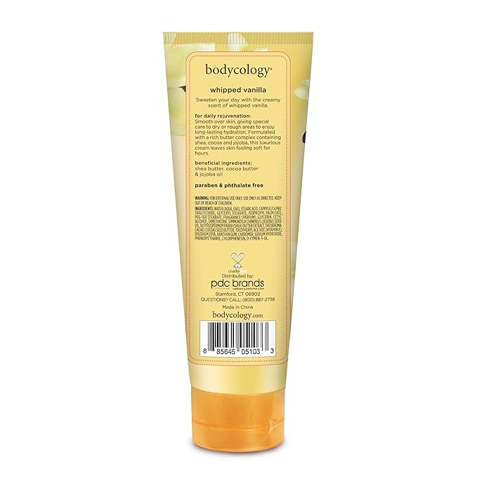 Bodycology Shea Butter Body Cream, Whipped Vanilla, 8 oz