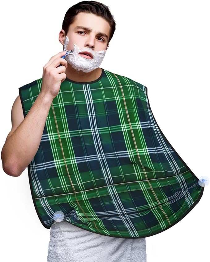 Brooklyn Bridge Print Beard Bib Shaving Apron, Beard Hair Trimming Cape Gift For Dad