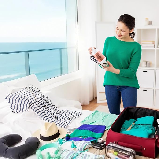 Empty Shampoo Bottles: 64oz in Total Leak-Proof - Fill The Bottles&Pack Them In Checked Luggage With Confidence- Reusable Funnels - for Ships, Travel, Beach, Events