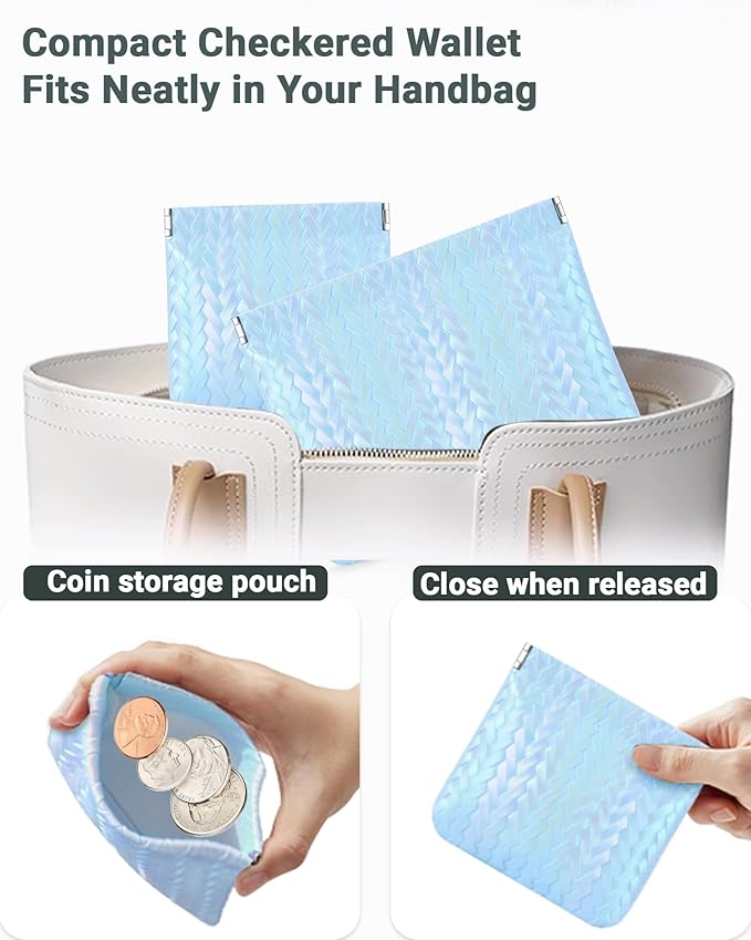 2 PC Small Makeup Bag for Purse, Lipstick Holder & Purse Organizer Pouches, Waterproof Faux Leather Cosmetic Bag, Slim Travel Makeup Pouch for Women Daily & Travel Essentials