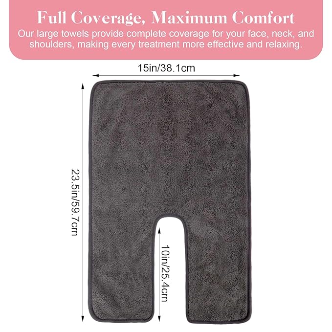 6 Pack Facial Towels for Estheticians Soft, Spa Towels for Facial, Comfortable Extra Thick Massage Face Towels, Professional Esthetician Equipment
