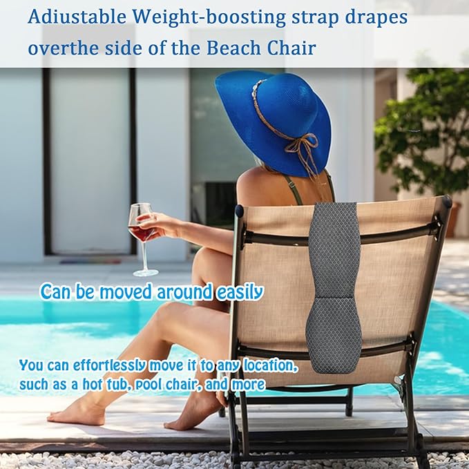 REEZEIVI 2 Pack Hot Tub Headrest Pillow,Chaise Lounge Pillows Outdoor 3D air mesh,Spa Pillow for Outdoor Hot Tub, Quick Drying and Washable,Head and Neck Support Pillow with Adjustable Weighted Strap