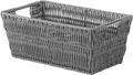 Whitmor Rattique Small Shelf Tote Grey