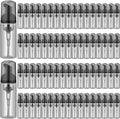 70 Pcs 2 oz Plastic Foam Soap Dispensers Refillable Lash Shampoo Bottles with Pump Mini Eyelash Cleaning Foam Bottle Dispenser for Refillable Travel Cosmetics (Gray)