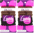 GOODY FOREVER ELASTICS 6MM 10CT BLK BROWN (Pack of 2)