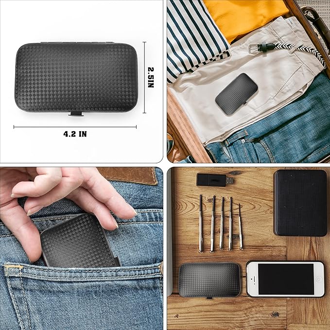 Manicure Set Nail Clippers Pedicure Kit,7 In 1 Pieces Stainless Steel Manicure Kit,Easter Basket Stuffers,Personal Care Manicure Pedicure Set,Nail Care Tools Luxurious Travel Case Sliver
