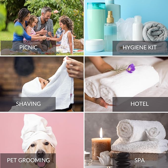 White 16x27 Inch Cotton Blend Economy Hand Towels Salon/Gym/Hotel Super use Absorbent Best for Kitchen,Janitorial,Home use Towels (60 Pack)