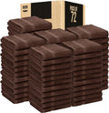 Utopia Towels Dark Brown Salon Towels, Pack of 72 (Not Bleach Proof, 16 x 27 Inches) Highly Absorbent Towels for Hand, Gym, Beauty, Hair, Spa, and Home Hair Care