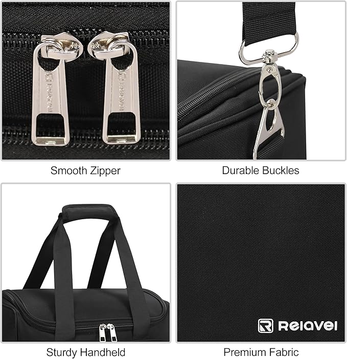 Dog Grooming Vacuum Bag, Pet Grooming Bag Extra Large Dog Grooming Storage Bag with Compartments Professional Travel Animal Groomer's Tool kit Bags for Supplies - for Dogs, Cat & Pet Groomers( Black)