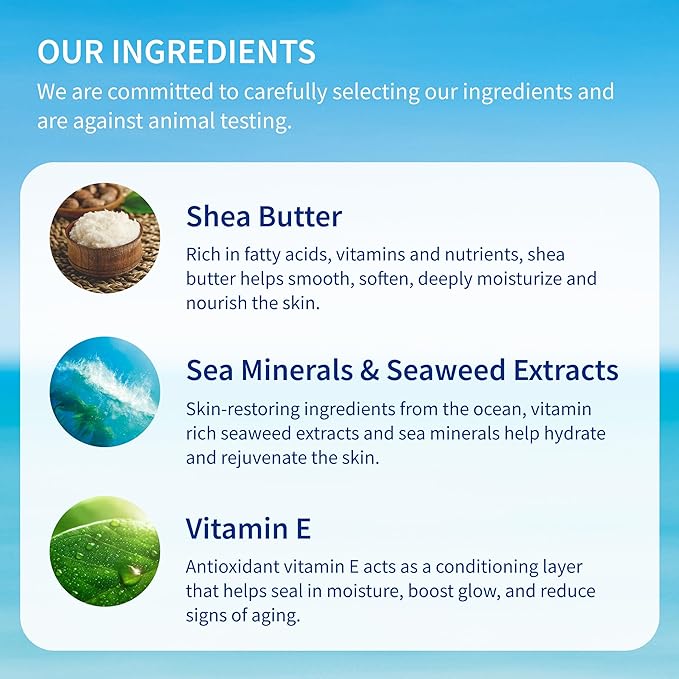 Inis the Energy of the Sea Revitalizing Body Lotion for Women and Men - Body Moisturizer with Vitamin E & Shea Butter - 16.9 Fl Oz