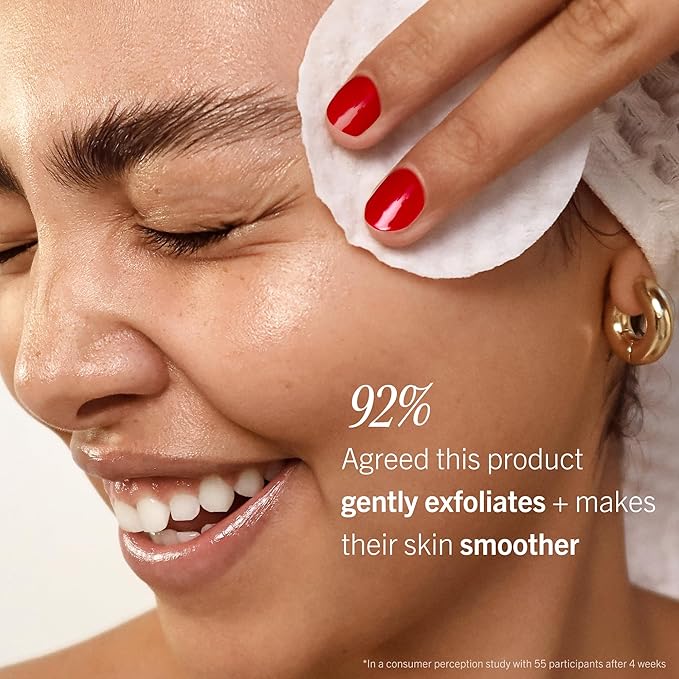 First Aid Beauty - Facial Radiance Pads with Glycolic & Lactic Acids, Daily Exfoliating Pads with AHA, Visibly Smaller Pores, Help Tone & Brighten Skin, One-Step Makeup Prep, Compostable, 90ct