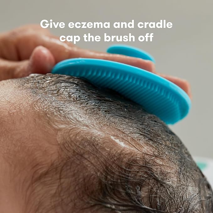 Frida Baby DermaFrida The SkinSoother Baby Bath Brush | Cradle Cap Brush for Babies, Baby Essential for Dry Skin, Cradle Cap Treatment and Eczema | 1 Pack