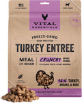 Vital Essentials Freeze-Dried Raw Turkey Meal or Mixer Dog Food Crunchy Mini Nibs, 25 oz