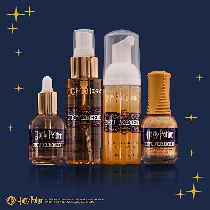ORLY X HARRY POTTER™ BUTTERBEER™ Nail Care Collection Set - The Ultimate Harry Potter™ Experience Bundle