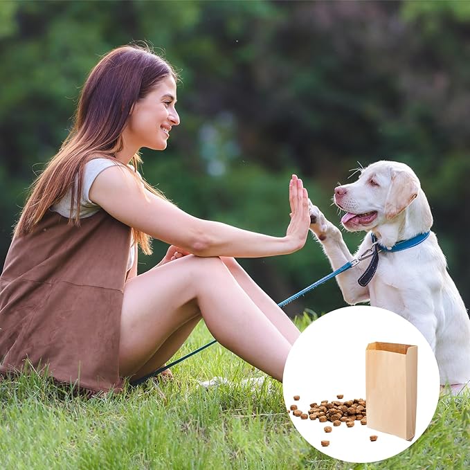 100 PCS Wax Paper Bags, Brown Lawn & Bathroom Tampon Disposal Bags, 7.5 x 10 Inch, Mini, Suitable for Bedroom, Bathroom, Toilet, Living Room