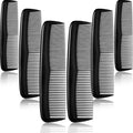 Leinuosen 12 Pieces Hair Combs Set Pocket Plastic Fine Tooth Dressing Comb for Women and Men, Peines Para Cabello(Black)