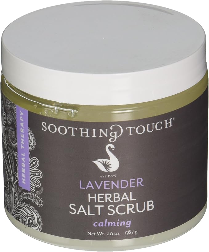 Soothing Touch Herbal Salt Scrub, Lavender - 20 Oz