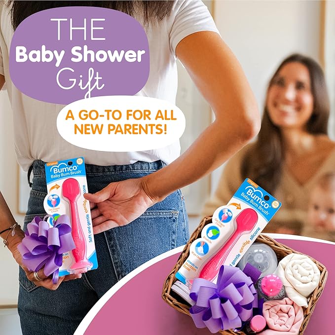 Bumco Diaper Cream Spatula - BPA-Free Diaper Bag Essentials, Soft Butt Spatula Baby, Mom-Invented Butt Paste Spatula, Bumco Diaper Cream Spatula, Flexible Diaper Cream Applicator, Bumco Baby Bum Brush