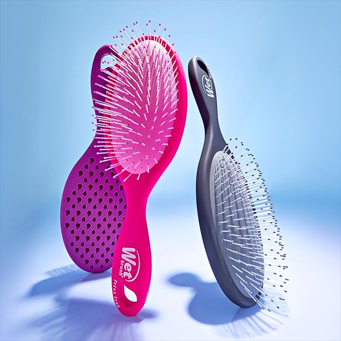 Wet Brush Frizz-Free Detangler Brush with Ionic Technology, Black, Provides Frizz Control, Reduces Static, and Smooths All Hair Types, Best for Dry Hair, Made for Women, Men & Kids