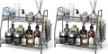 Bathroom Organizer Countertop, Spice Rack Organizer for Cabinet,Bathroom Counter Organizer, Kitchen Countertop Organizer (Pack of 2)