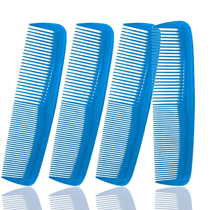 Soft 'N Style Hair Care 4-Pack Comb - Not Breakable - mens comb/fine tooth comb/peines para cabello