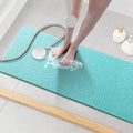 Asvin Soft Textured Bath, Shower, Tub Mat, 47x16 Inch, Phthalate Free, Non Slip Comfort Bathtub Mats with Drain, PVC Loofah Bathroom Mats for Wet Areas, Quick Drying