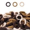 CÉLLOT Mini Hair Ties for Girls Toddlers and Infants, 300PCS Tiny No Damage Ponytail Holders and Seamless Hair Elastics Bands - Diameter 0.8 Inch