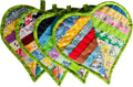 Pot Holders for Kitchen Hot Pads 100% Cotton for BBQ/Cooking/Baking/Grilling/Microwave/Barbecue (Loves, 4PCS Loves)