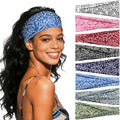 Headbands for Women, 8 Pack Non-Slip Moisture Wicking Sports Wide Head Bands, Stretchy Elastic Fabric, Multiple Colors Securing Hair for Fashion, Sports, Yoga, Running, Daily Life