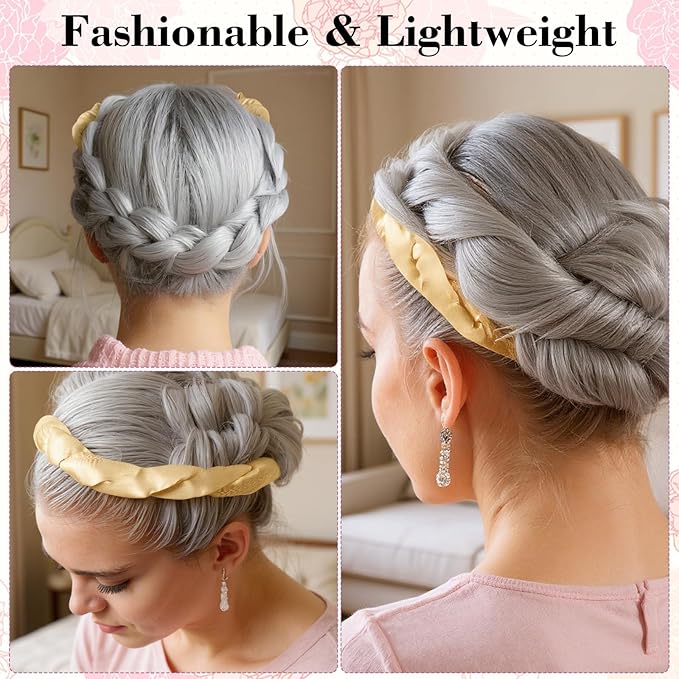 Heatless Curling Rod Headband, Heatless Curls Overnight Headband for Short Long Hair No Heat Overnight Curls with Thin Curlers to Sleep In Lazy Natural Soft Wave DIY