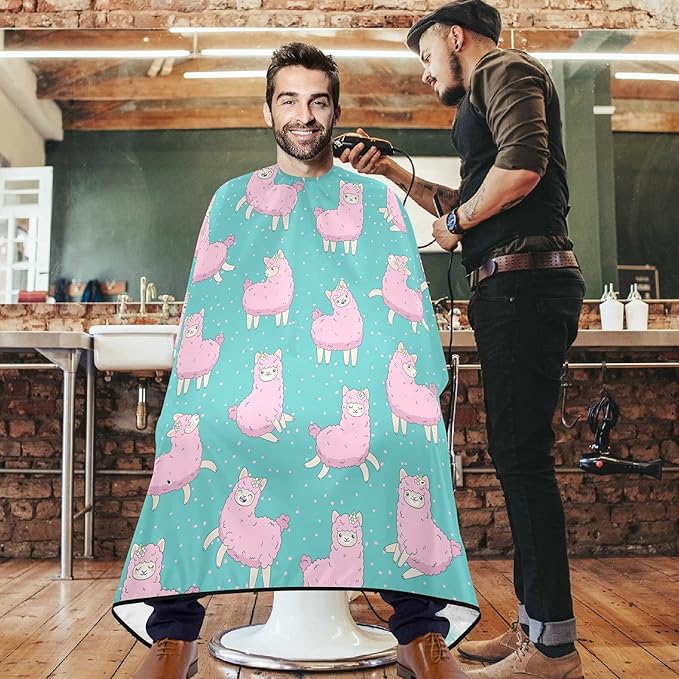 visesunny Professional Barber Cape Polyester Hair Cutting Salon Cape Apron Anti-Static Beard Bib Grooming Apron