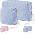 Tampon Holder for Purse, Corduroy Period Bag Sanitary Napkin Storage Bag for Girls Womens, Portable Feminine Emergency Pad Period Pouch(Light Blue)