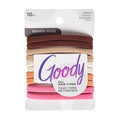 Goody Ouchless Seamless Hair Elastics, 10 Ct,Warm Tones, Damage-Free Gentle Hold Ties, No Snag or Pull, For All Occasions, Chic Styling Accessories for Women & Men, All Hair Types