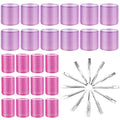 Hair Curlers Rollers, Cludoo 36Pcs Jumbo Big Hair Roller Sets with Stainless Steel Duckbill Clip, 2 Size Self Grip Hair Curlers Rollers for Long Medium Short Thick Fine Thin Hair Bangs Volume